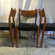 Series of 6 Scandinavian chairs in teak 50/60