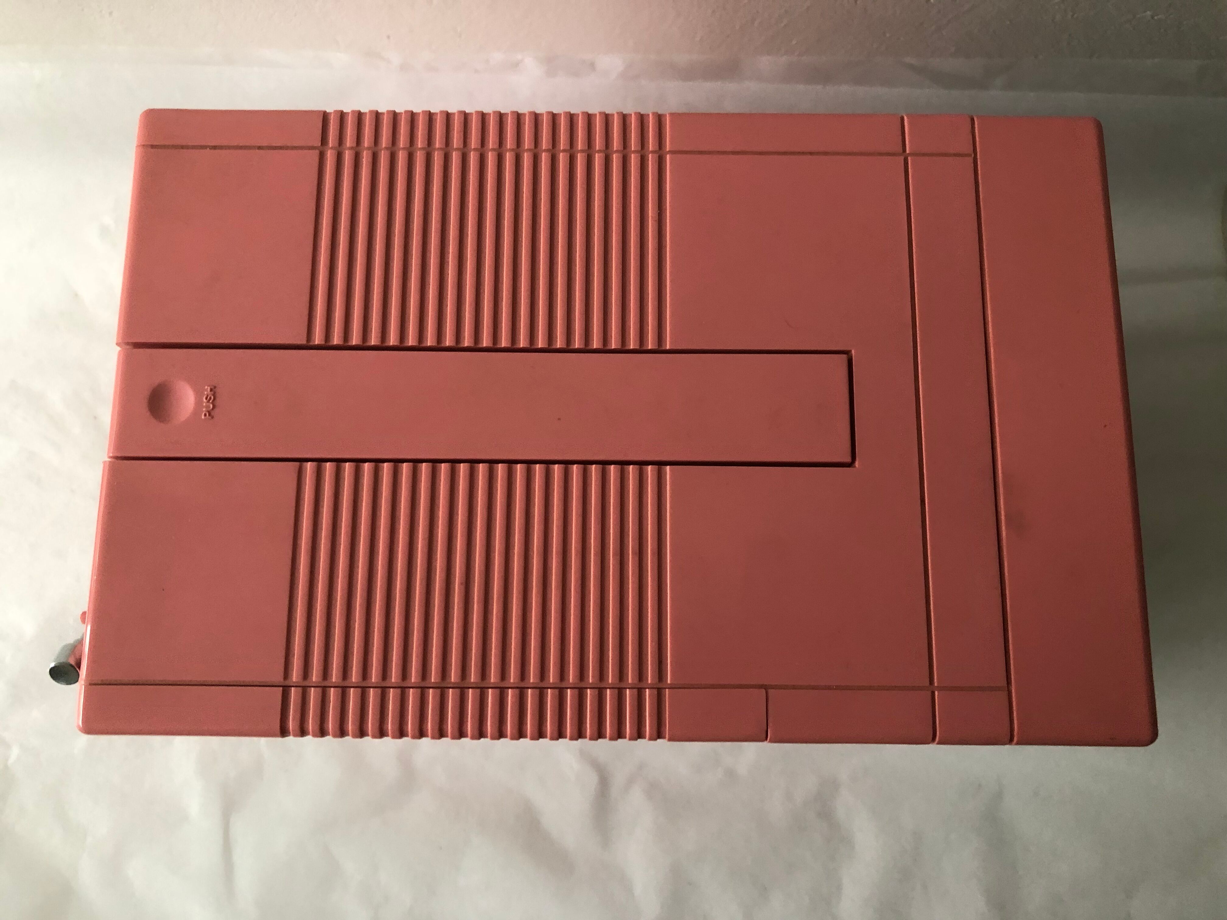 Portable pink TV 80s