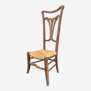 Ancienne chaise de nourrice Art Nouveau
