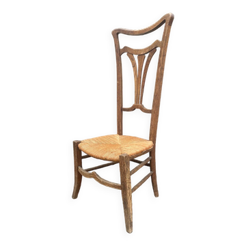 Ancienne chaise de nourrice Art Nouveau