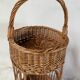Vintage rattan bar basket