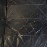 Gray Vintage Leather Modular Design Sofa 2 Elements