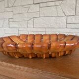 Ceramic woven basket.