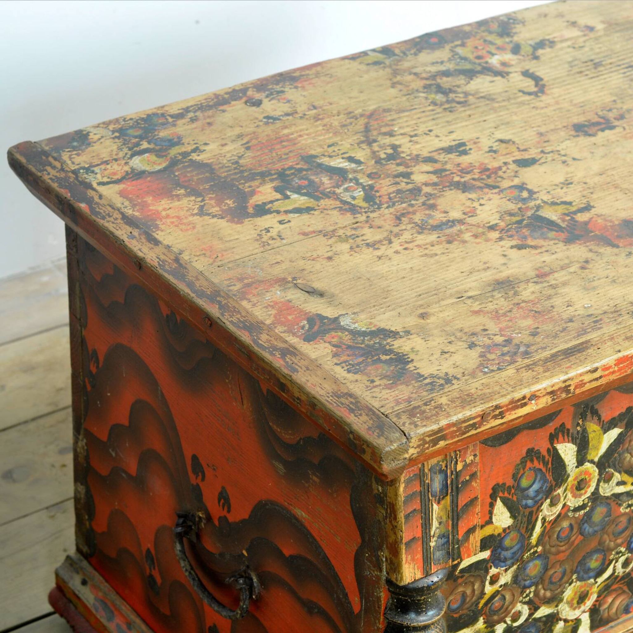 Wedding chest of popular art, circa 1850