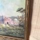 Huile sur toile  début 1900 sous verre