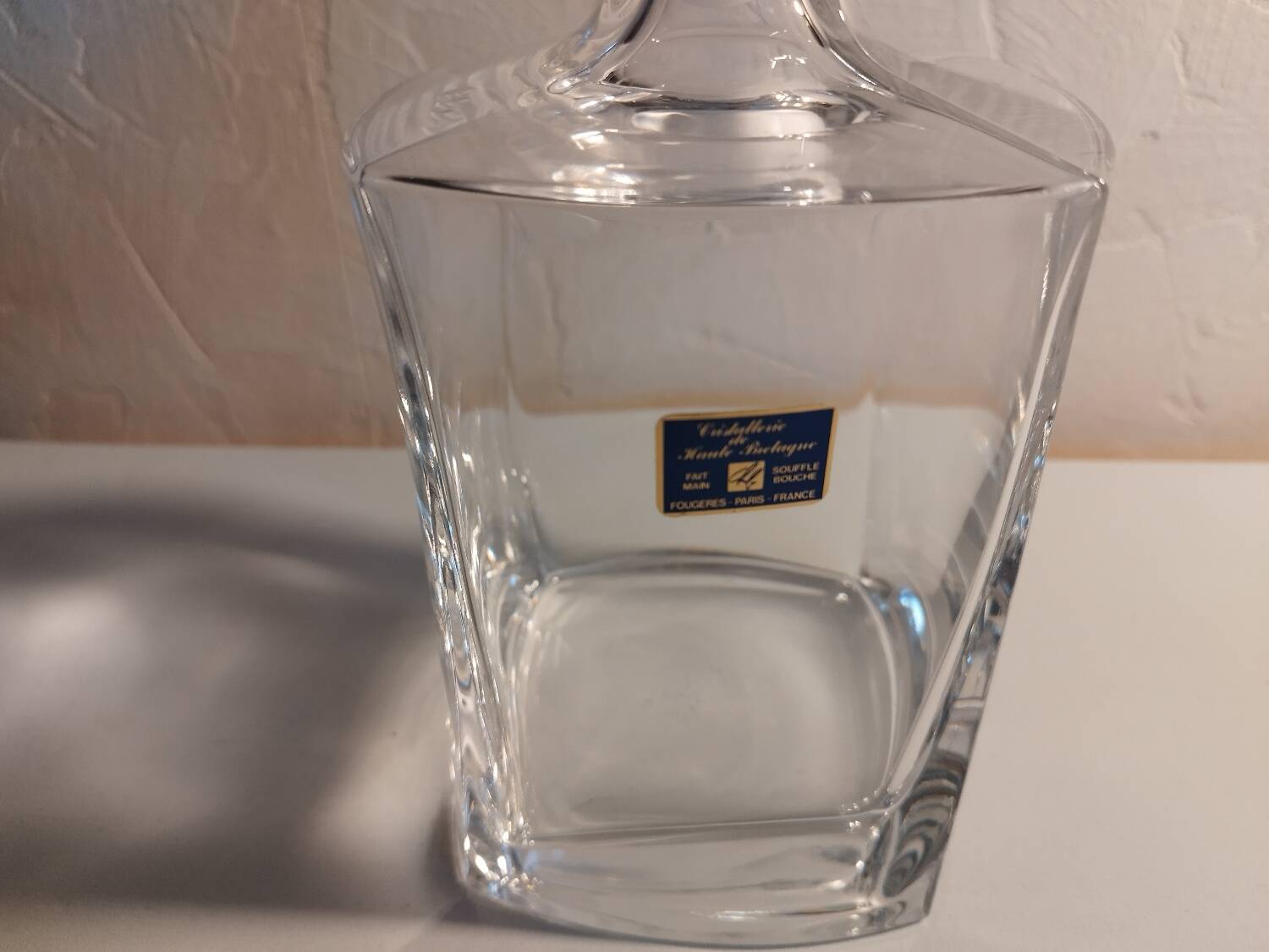Crystal whiskey decanter
