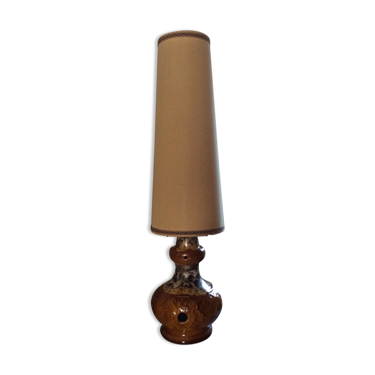Lampadaire en céramique des années 70
