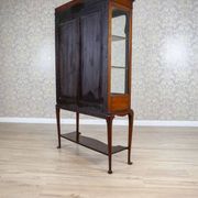 Vitrine en acajou incrustée anglaise