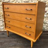 Commodity has 4 scandinavian style drawers, 60s