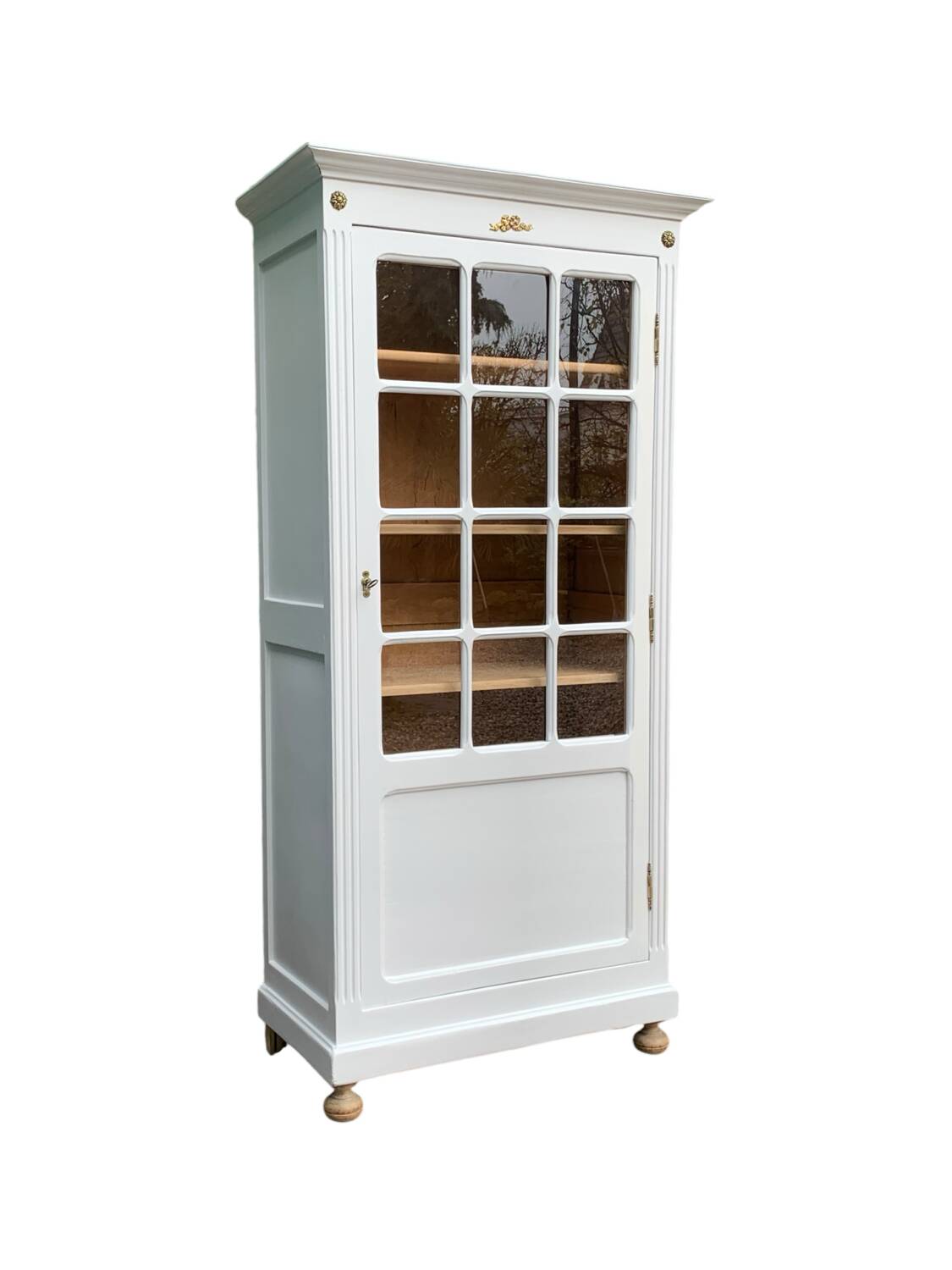 Antique Parisian glass cabinet H150