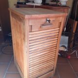 Filing cabinet with curtain