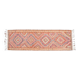 Orange Pink Turkish Oushak Vintage Handmade Wool Runner Rug  100x290