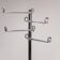 Metal coat rack 4 arms 70s vintage modern