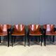 Fauteuils postmodernes par Arnold Merckx pour Arco - ensemble de 4 - années 1980