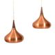 Pair of Jo Hammerborg Copper Orient Pendel