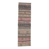 Tapis kilim en laine tissée à la main, coureur turc des années 1970, 102x340.