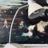 Vintage desk lamp - solid wood, Belgium