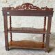 19th century English console – Solid mahogany and veneer – Sculptures