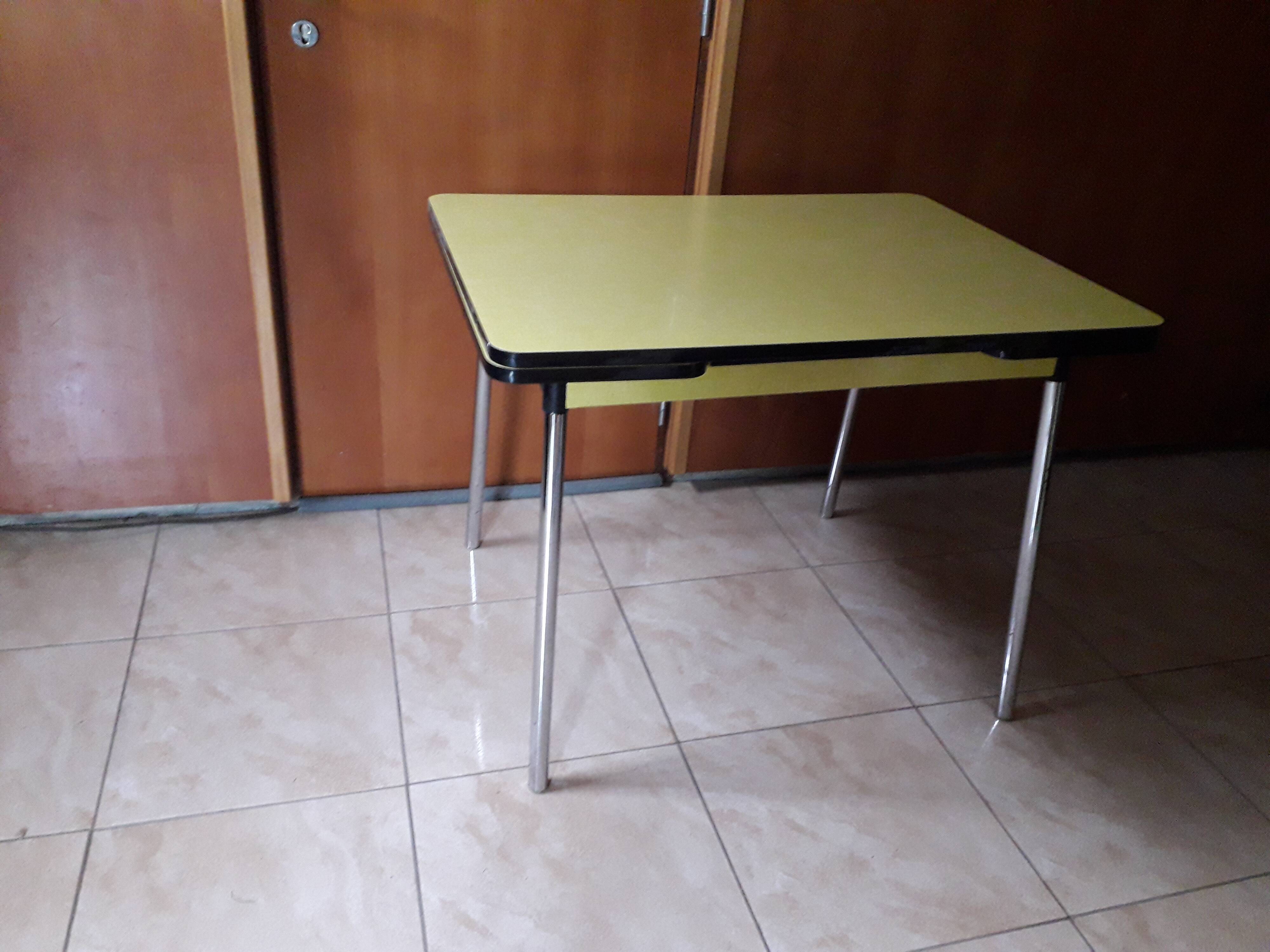 Vintage yellow formica table