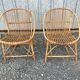 Pair of rattan armchairs