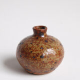 Vintage stoneware ball vase