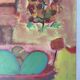 Still life in the living room, oil on canvas signed Banyan.