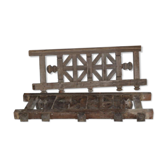 2 carved wooden railings from the 19th century. Century