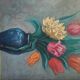 Vintage bouquet painting