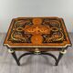 Writing table in Napoléon III style with marquetry and gilded bronzes, 19th century.