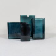 Midcentury Modern collection of ten "Ice" vases by Gullaskruf, Sweden, 1960s.