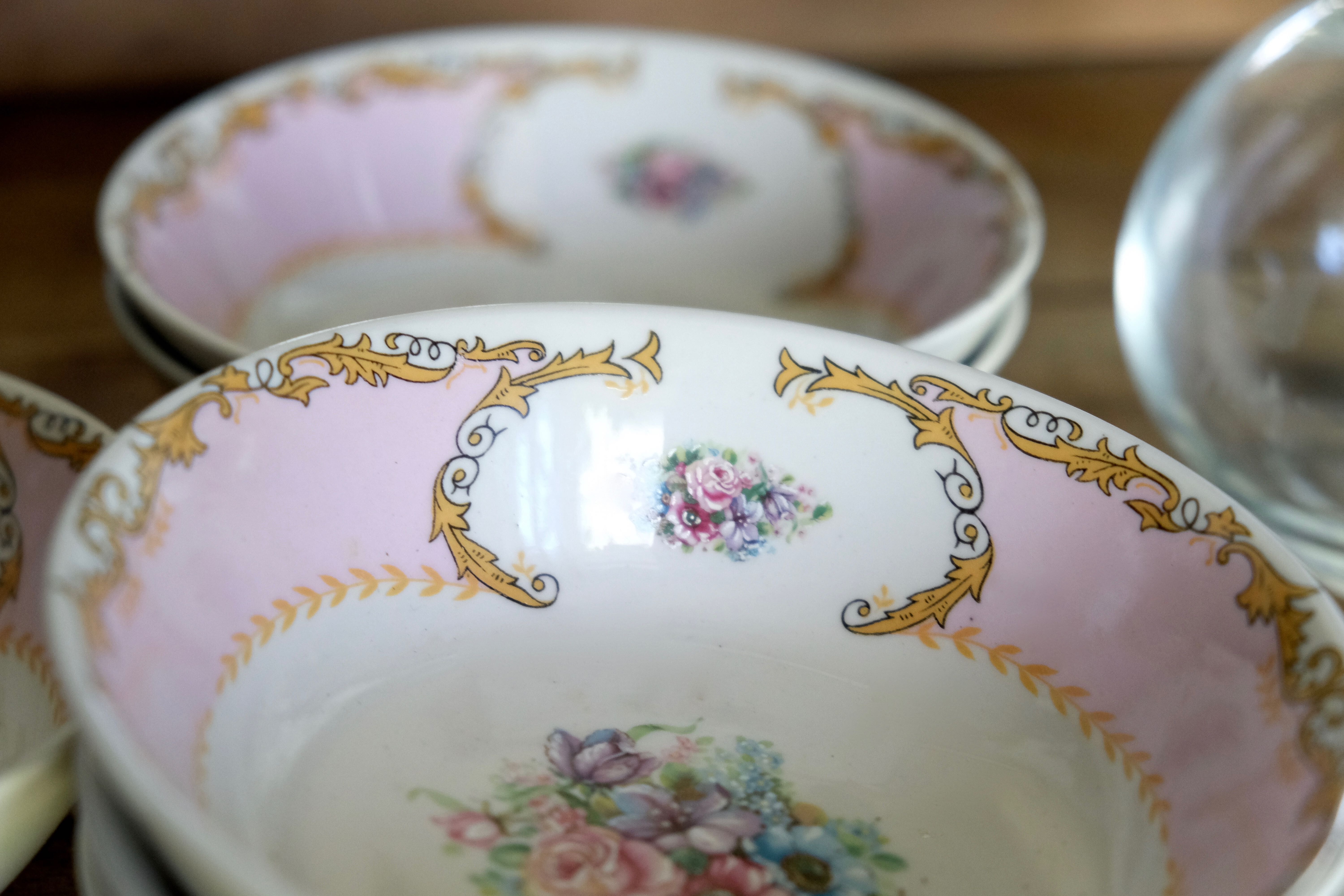 Ensemble de 6 bols coupelles en porcelaine italienne