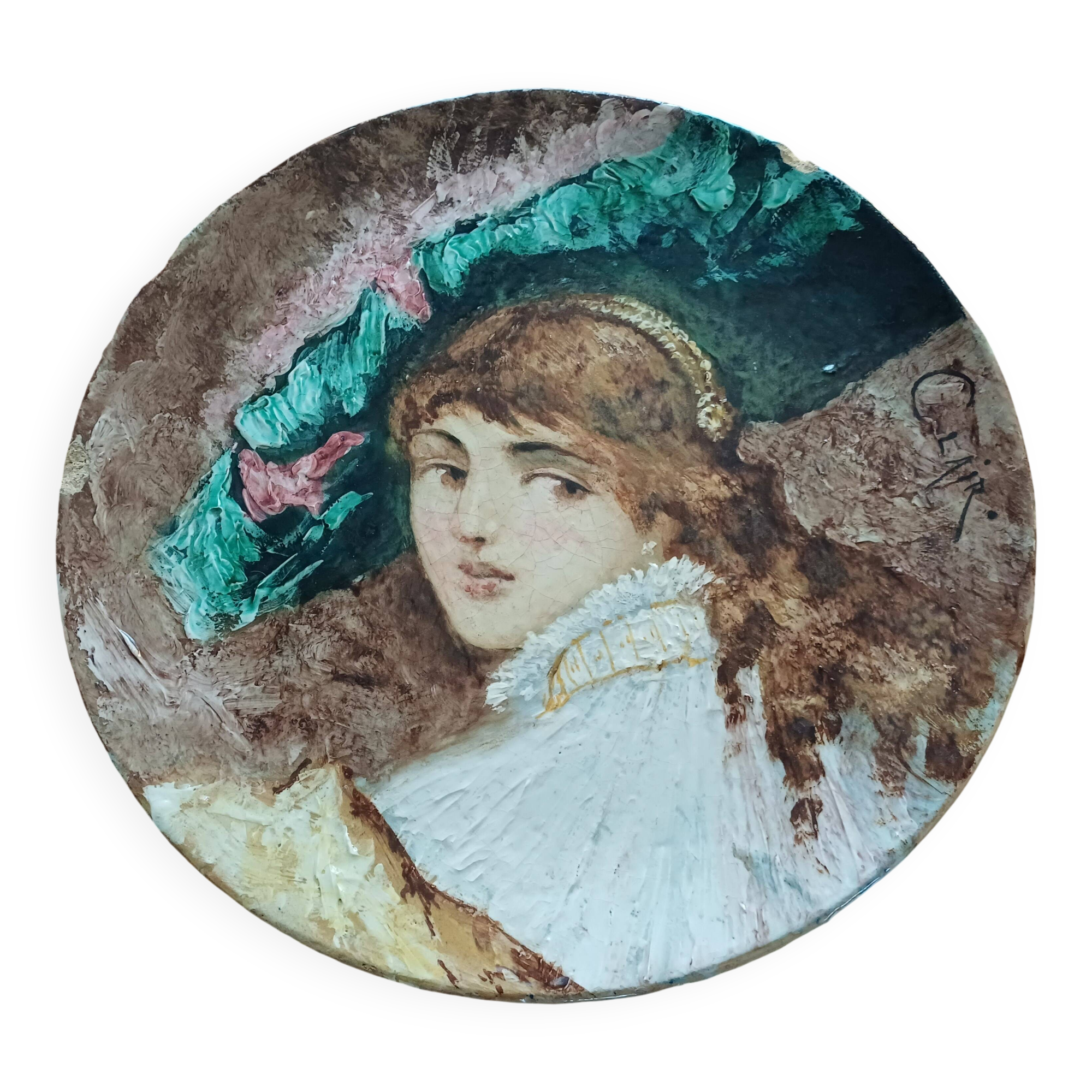 Dominique Grenet Barbotine "Gien" 1821-1885