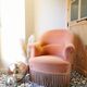 Fringed toad armchair