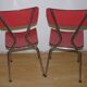 Paire de chaises en formica années 60