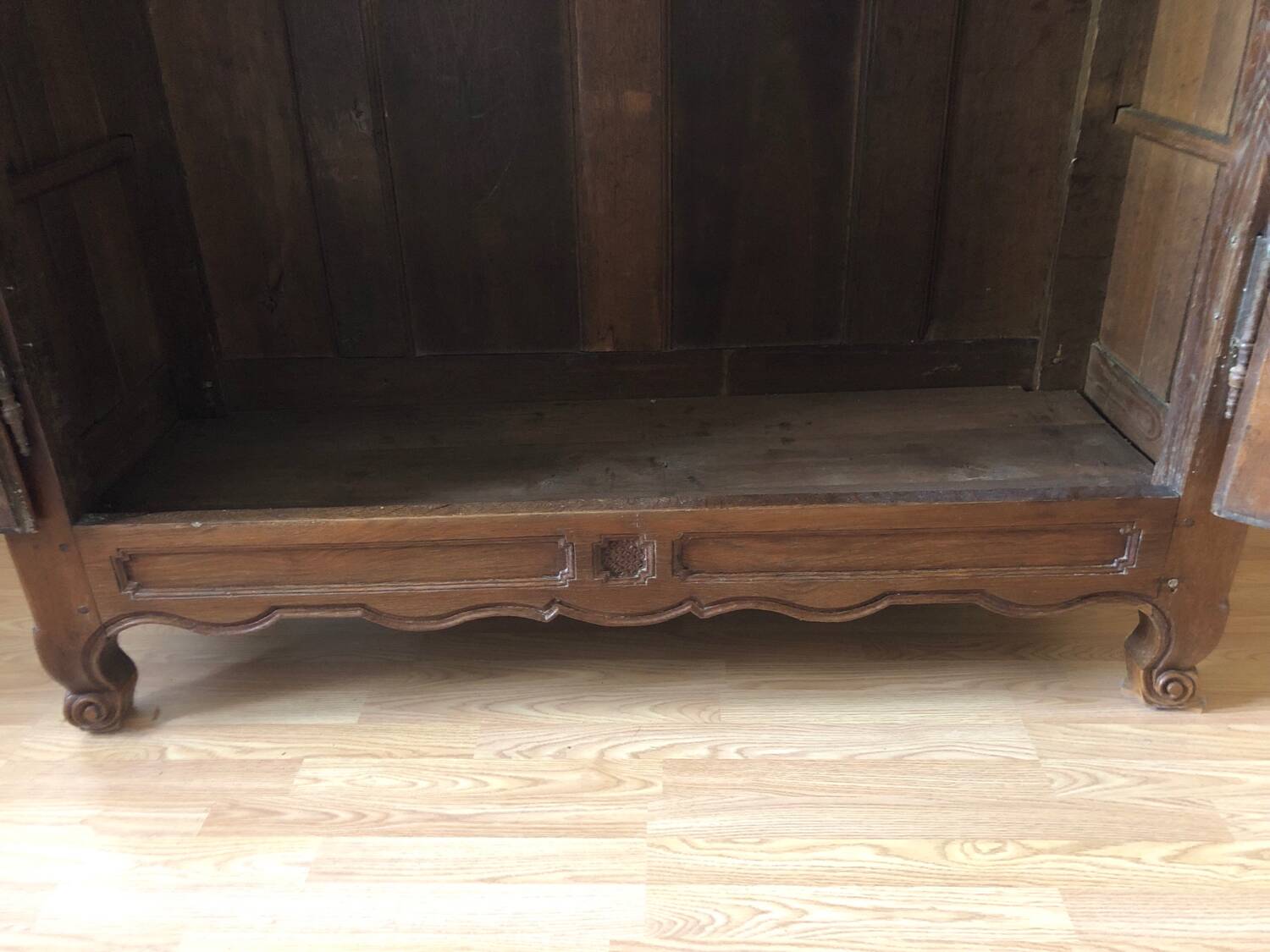 Louis XV style oak wardrobe