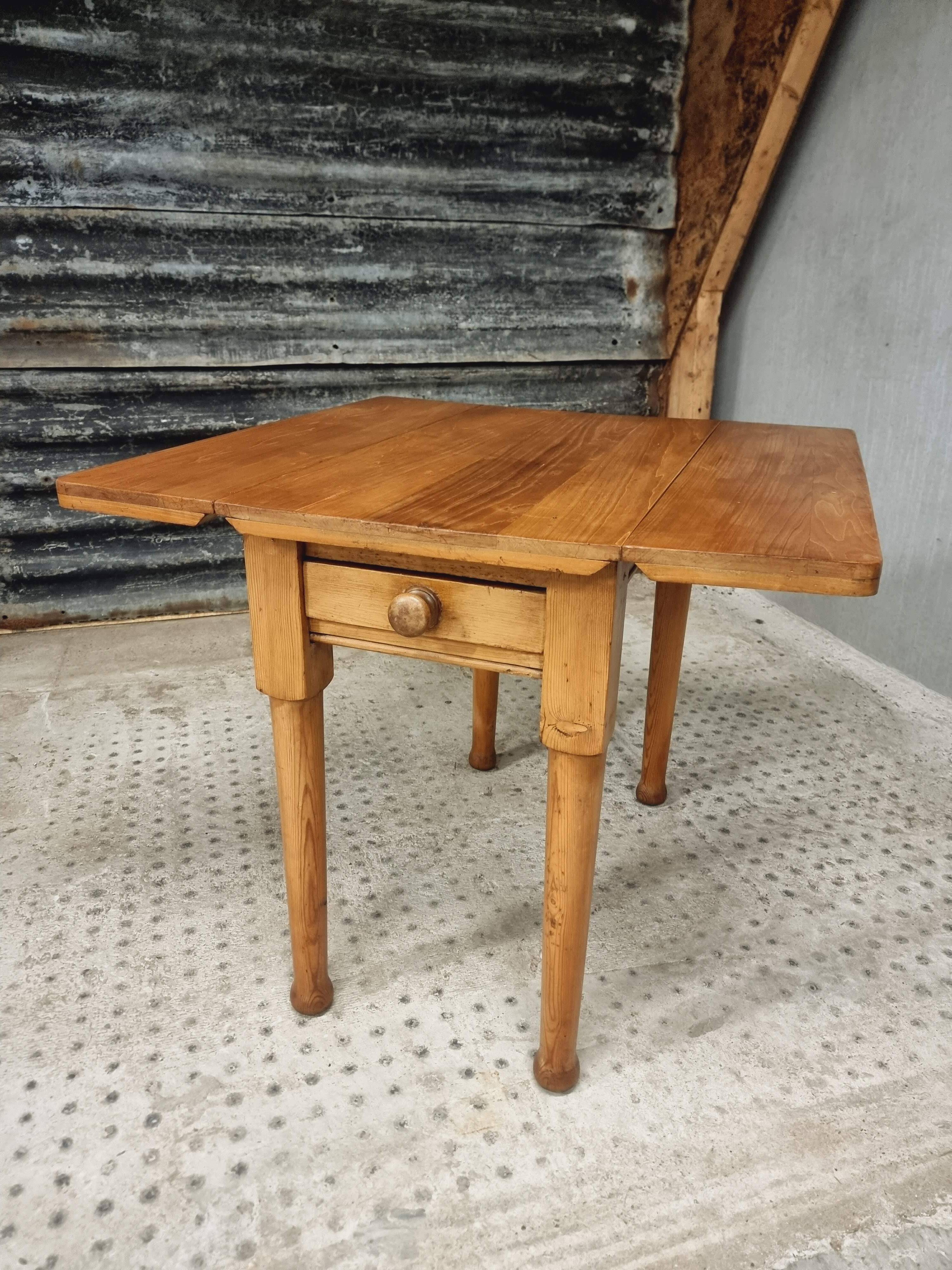 Vintage table folding table dining table side table 90x90cm