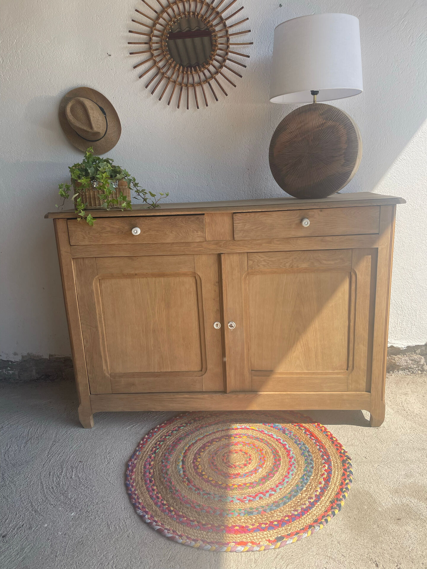 Chic rustic wooden buffet