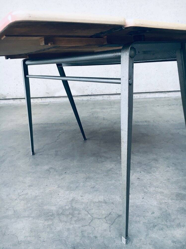 Dutch Industrial Desk attributed to Wim Rietveld for Ahrend De Cirkel, Netherlands, 1960s