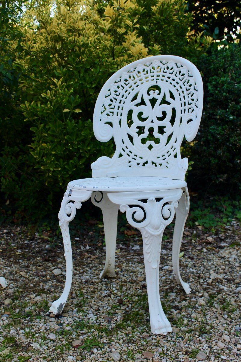 Garden chairs cast aluminum