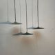 Set of 3 enameled sheet metal pendants