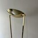 Large halogen floor lamp in polished brass, italy 1970