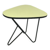 Free-form yellow side coffee table