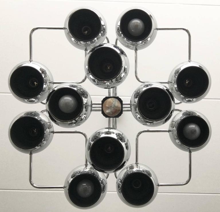 XL Space age chandelier, 1960s
