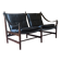 Canapé Banquette safari 2 places scandinave cuir