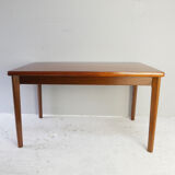 1960’s mid century modern Danish extending draw leaf dining table by AM Mobler