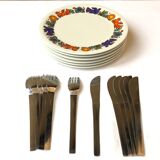 6 dessert plates Villeroy & Boch service Acapulco vintage 70