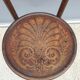 Bistro chair pyroengraved motif 1900 Art Nouveau