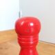 Pepper mill and turned wooden salt shaker