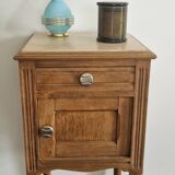 Bedside table - Louis XVI style - Solid oak