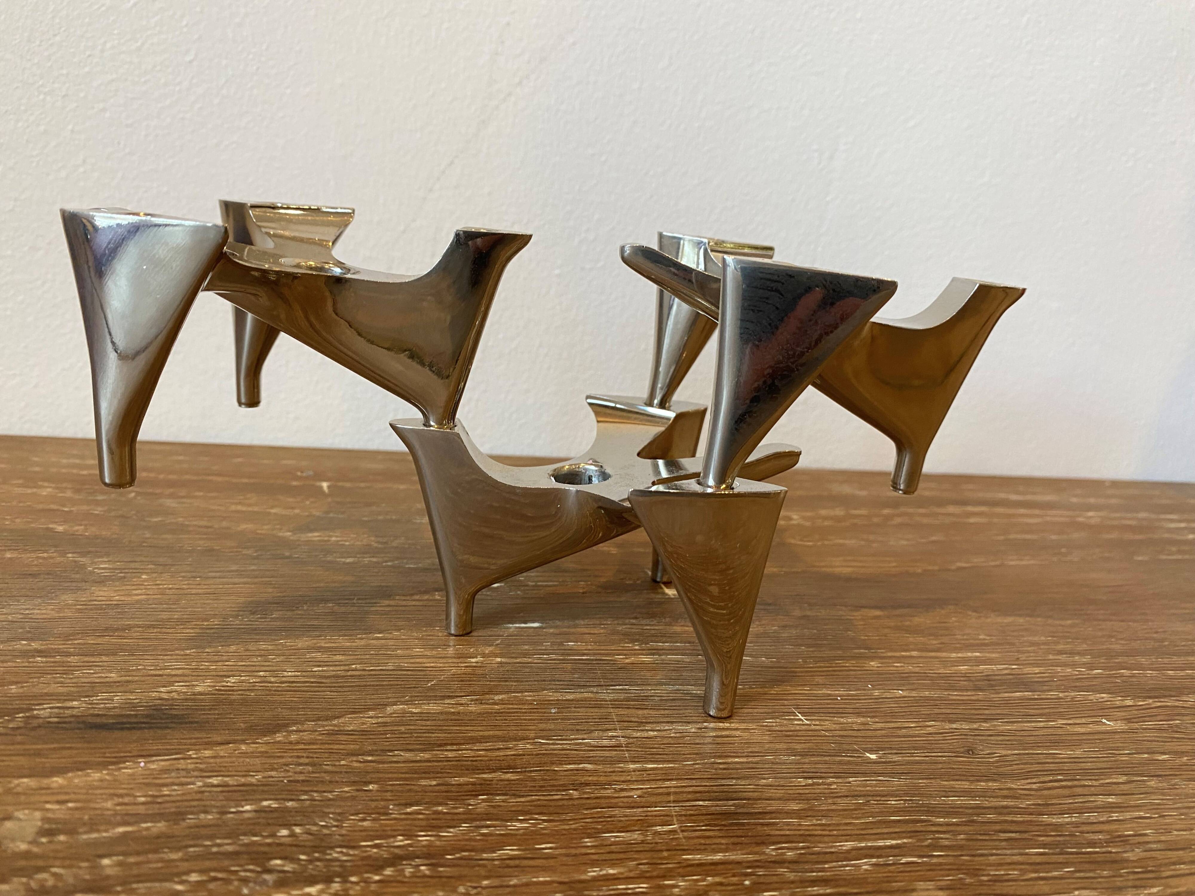 3 modular Vogelflug Hammonia candlesticks, 1970